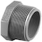 Keeney Mfg Charlotte Pipe Schedule 80 1-1/2 in. MPT X 1-1/2 in. D MPT PVC Threaded Plug 1 pk PVC081131800 - alternate 1